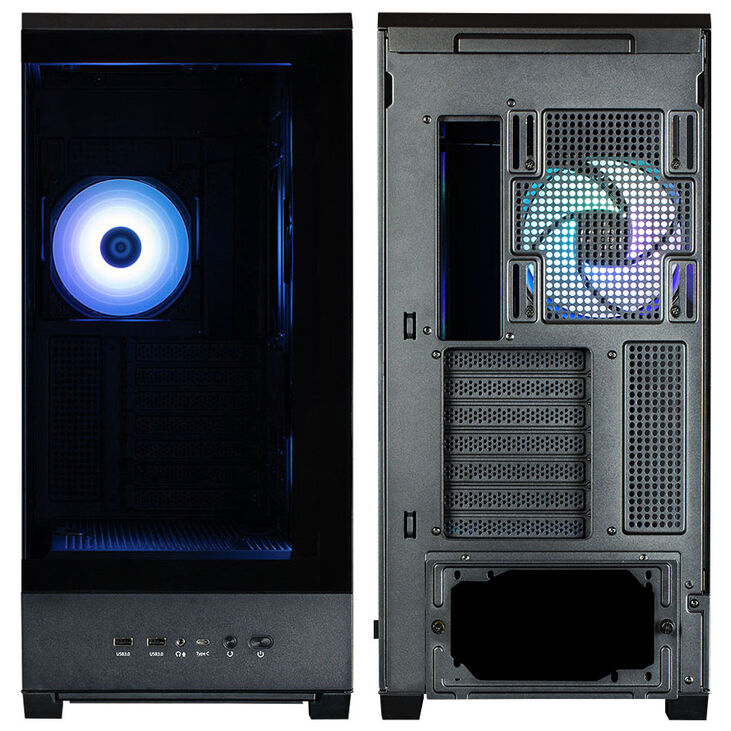 Zalman P50 DS PC Case, Mid Tower, ATX, RGB, Tempered Glass - Black image number 9