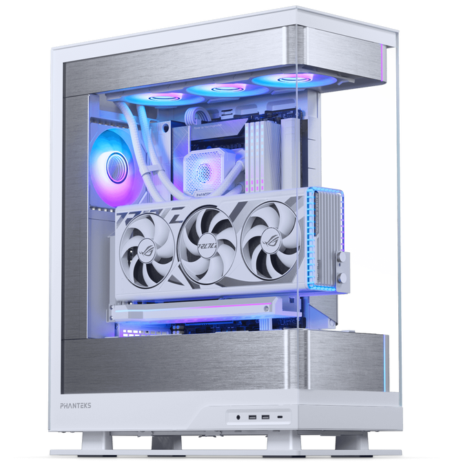 PHANTEKS Evolv X2 PC-Geh&auml;use, Midi-Tower, E-ATX, Tempered Glass, DRGB - wei&szlig; + Glacier One 360M25 Gen2 DRGB AiO Wasserk&uuml;hlung - 360mm image number 1