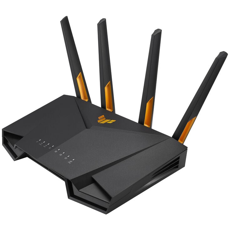 ASUS TUF Gaming TUF-AX4200 Gaming Router, WiFi 6, 2,5 Gbps, AiMesh - schwarz image number 1