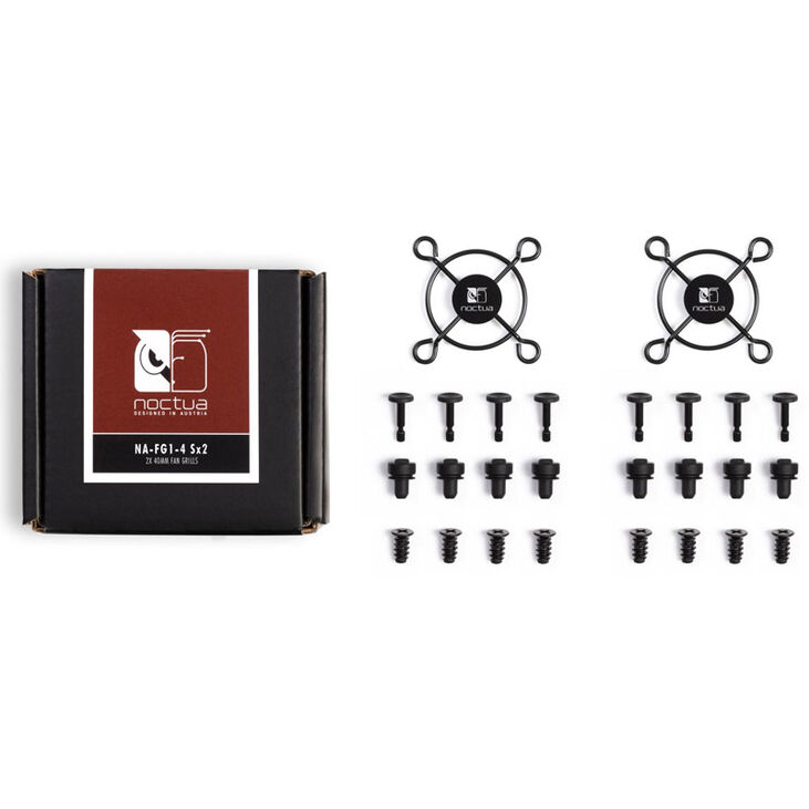 Noctua NA-FG1-4 Sx2 Fan Grill, 40 mm - black image number 0