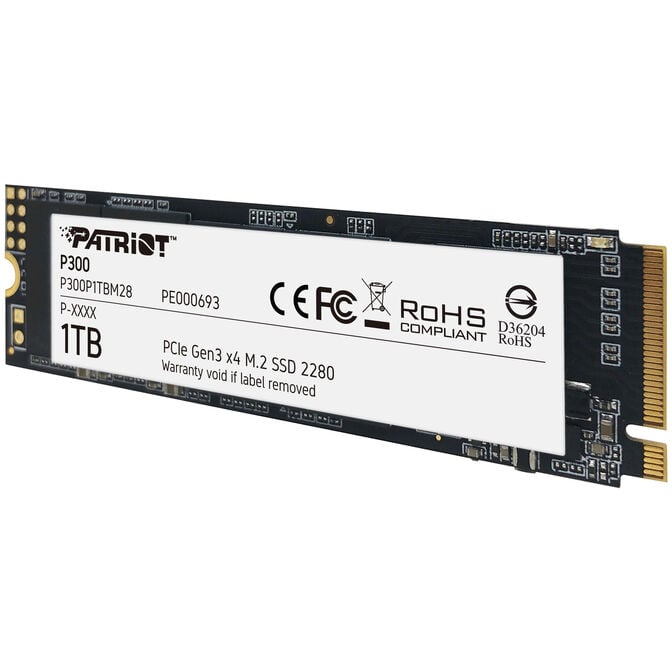 Patriot P300 NVMe SSD, PCIe 3.0. M.2 Type 2280 - 1TB image number 0