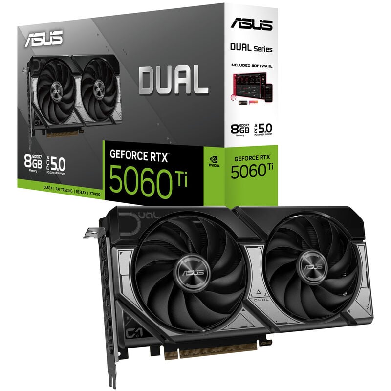ASUS Dual GeForce RTX 5060 Ti, 8192 MB GDDR7