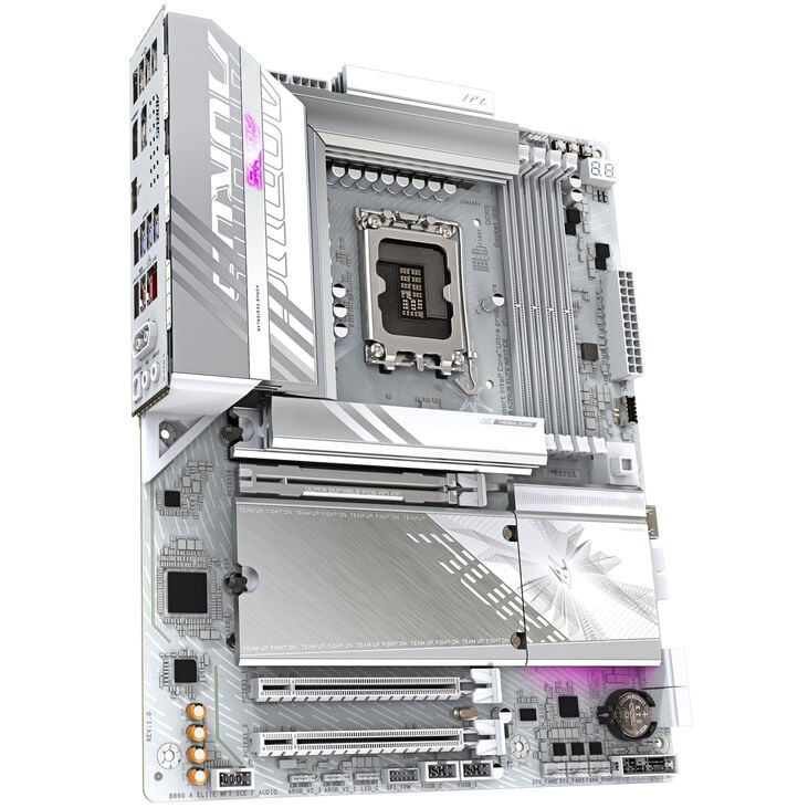 Gigabyte B860 Aorus Elite WiFi7 ICE Mainboard, Sockel LGA 1851, Intel B860, ATX, DDR5 image number 1