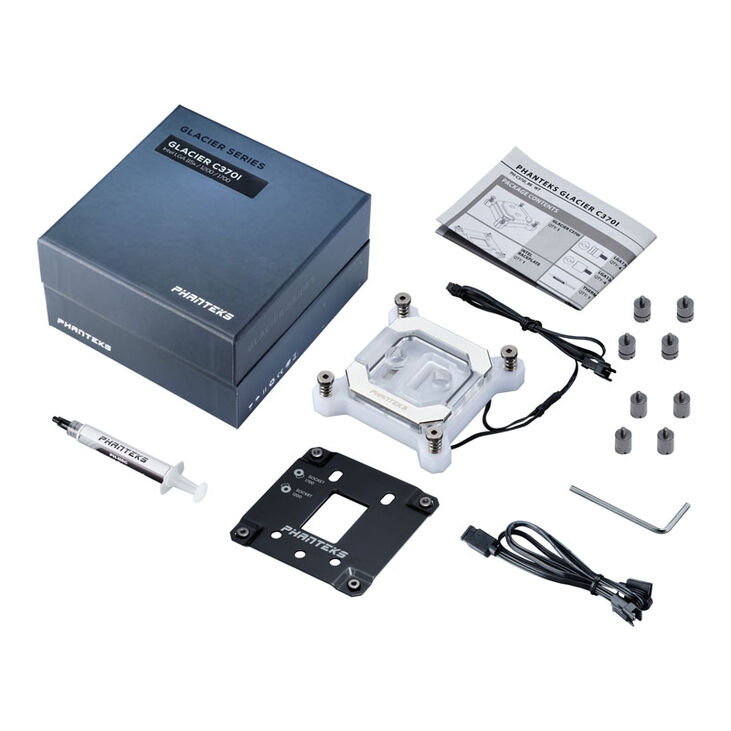 PHANTEKS C370I CPU Water Cooler, DRGB, Acrylic - White image number 5