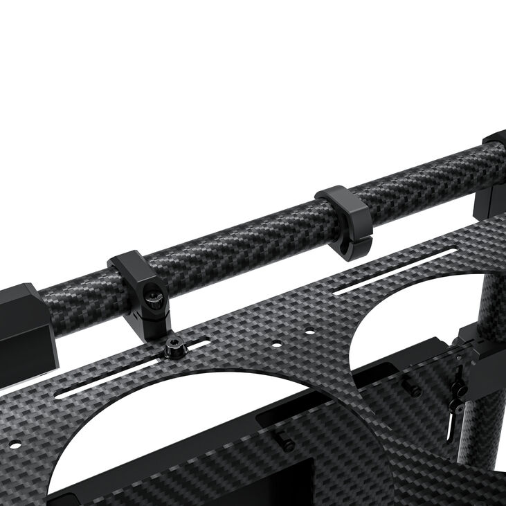 Alphacool Apex Pro Skeleton Case, Mid Tower, ATX, Distro Plate - Carbon/black image number 6