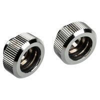 Bitspower Touchaqua Adapter Anschluss G1/4 Zoll AG auf 14mm AD Hardtube - 2er Pack, silber