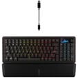 Corsair Vanguard 96 Wireless Gaming Keyboard, Mechanical, RGB, LCD Display, DE Layout - Black image number null