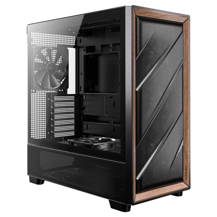 Antec Flux PC Case, Mid Tower, E-ATX, Tempered Glass – Black image number 8