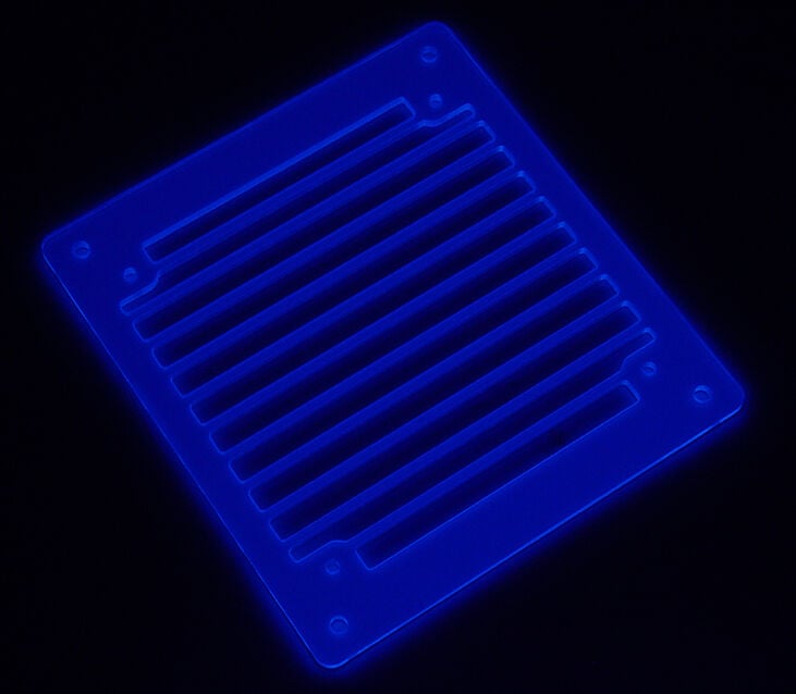AC Ryan RadGrillz Stripes 1x120mm - Acryl UVBlue image number 2