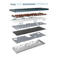 Montech MKey TKL Freedom Gaming Tastatur - GateronG Pro 2.0 Brown (US) image number null