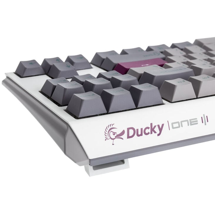 Ducky One 3 Mist Grey TKL Gaming Keyboard, RGB LED - MX-Blue (US) image number 6