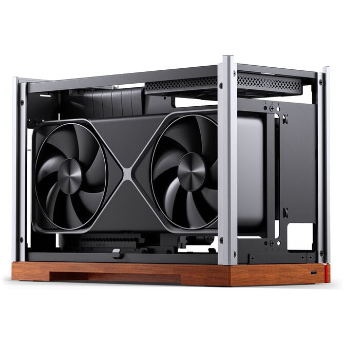 Jonsbo T9 PC-Geh&auml;use, Mini-Geh&auml;use, ITX, PCIe 5.0 Riserkabel - silber image number 13