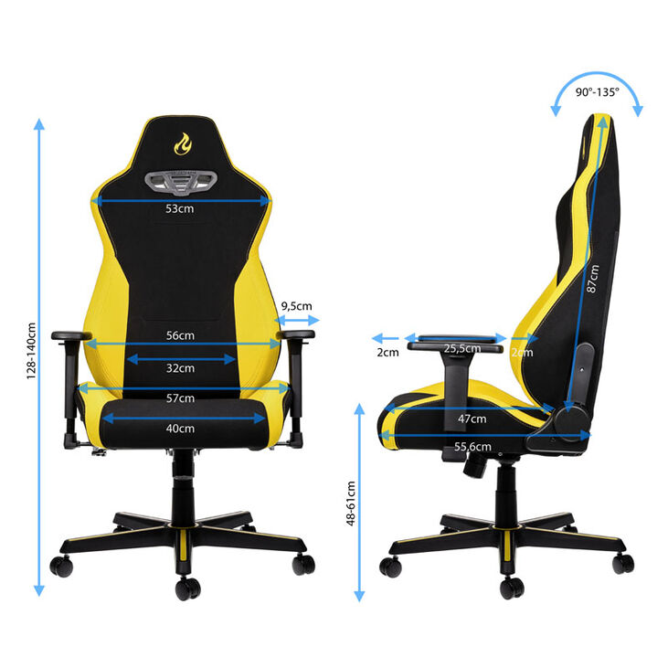 Nitro Concepts S300 Gaming Chair - Astral Yellow image number 1