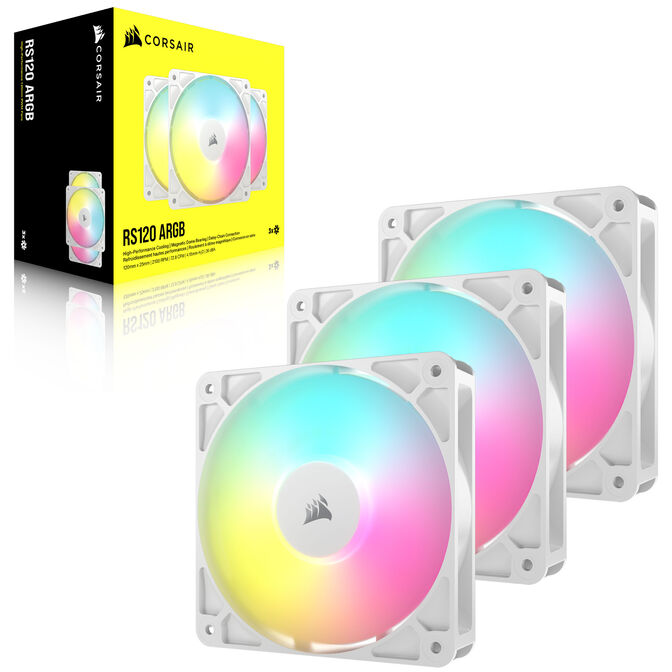 Corsair RS ARGB PWM L&uuml;fter - 3er-Pack, 120 mm, wei&szlig; image number 14