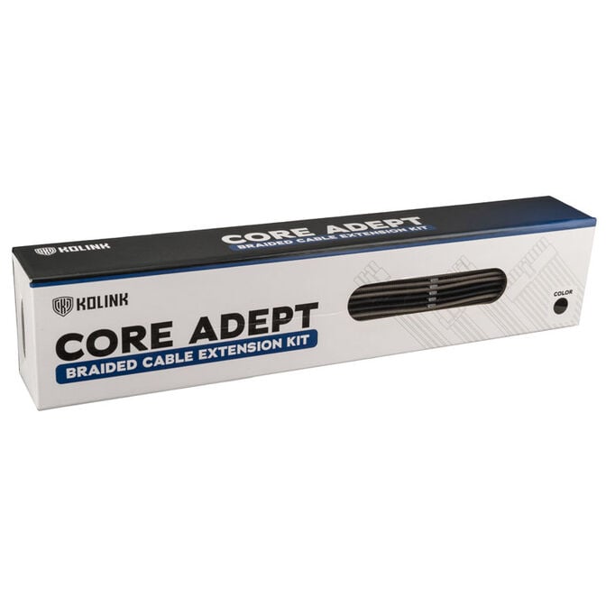 Kolink Core Adept Braided Cable Extension Kit - black/gunmetal image number 3