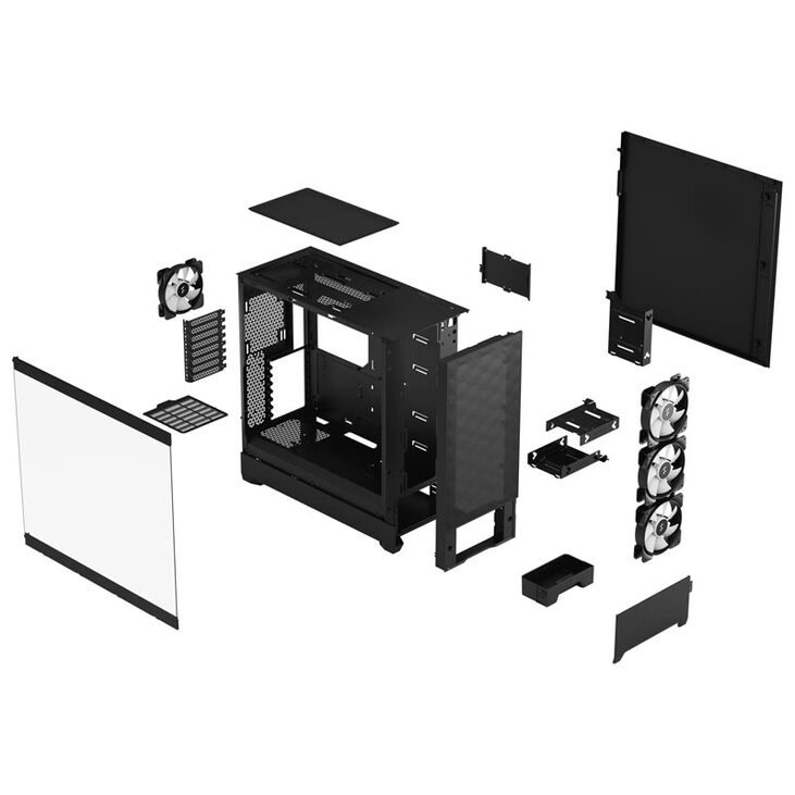 Fractal Design Pop XL Air RGB Clear Tint E-ATX-Gehäuse, Tempered Glass - schwarz image number 9