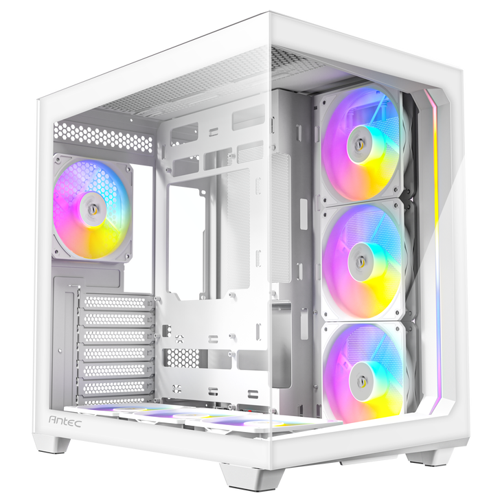 Antec C5 PC-Gehäuse, Midi-Tower, ATX, RGB, Tempered Glass  - weiß image number 0
