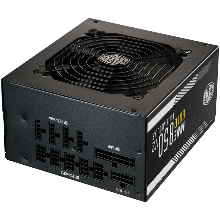 Cooler Master MWE V2, 80 PLUS Gold Netzteil, modular, PCIe 5.1 - 850 Watt, schwarz image number 2