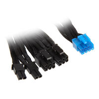 SilverStone 6+2-PCIe-Kabel (2x) für modulare Netzteile - 550 mm