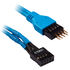 Corsair Premium Sleeved Frontpanel Kabel Verlängerungskit, blau image number null
