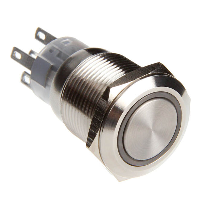 DimasTech Vandalismustaster 19mm - Silverline - gelb image number 0