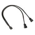 Kolink 1-2 PWM fan splitter cable - 35 cm, braided, black image number null