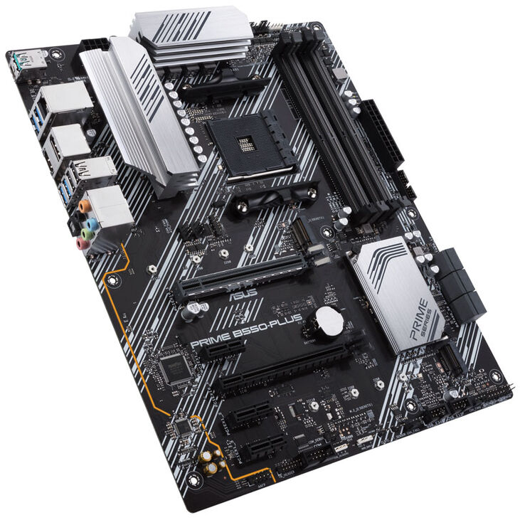 ASUS Prime B550-Plus Mainboard, Sockel AM4, AMD B550, ATX, DDR4 image number 1