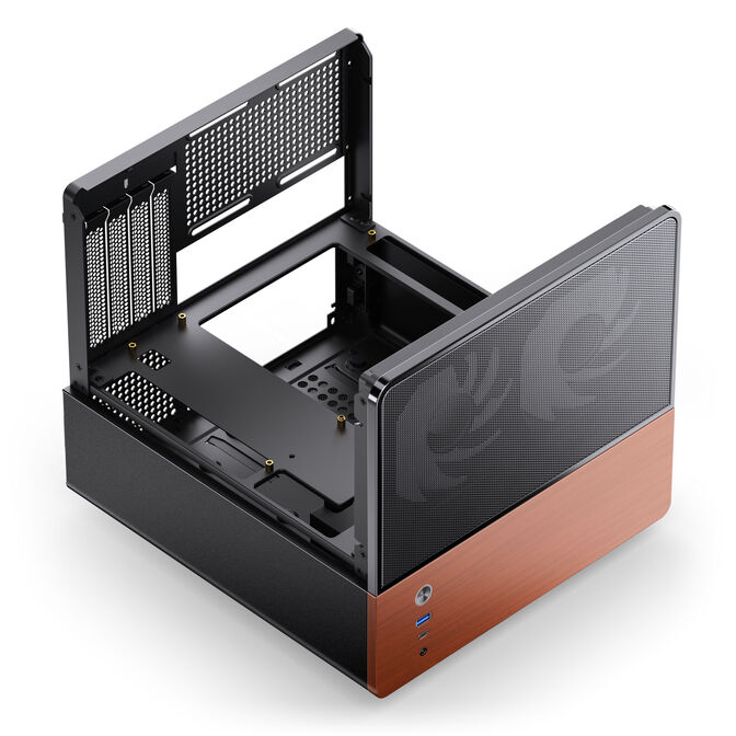 Jonsbo V12 PC-Geh&auml;use, Mini-Tower, Micro-ATX - schwarz image number 4