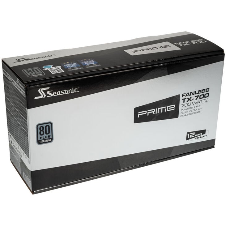 Seasonic Prime Fanless TX power supply, 80 PLUS Titanium, modular - 700 Watt image number 6