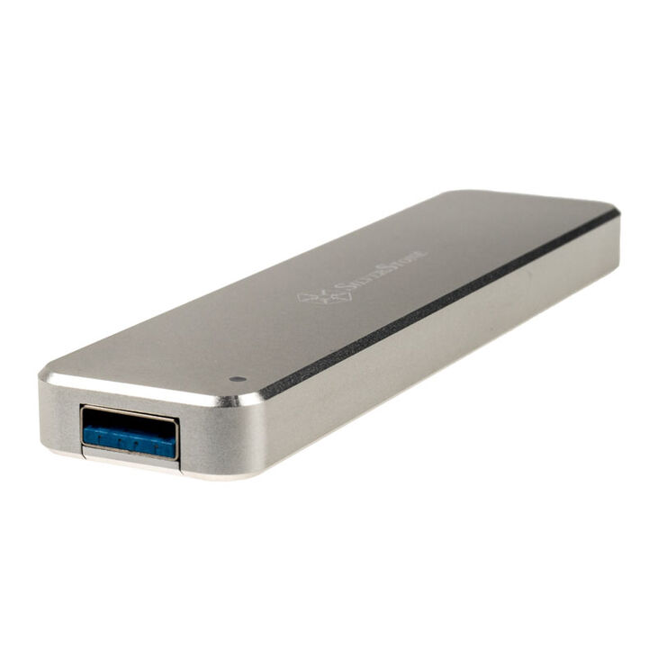 SilverStone SST-MS09S, M.2 SSD to USB-A 3.1 Enclosure, silver image number 1
