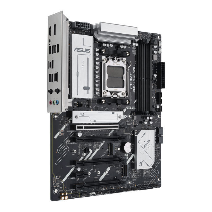 ASUS PRIME B840-Plus WiFi Mainboard, Sockel AM5, AMD B840, ATX, DDR5 image number 2