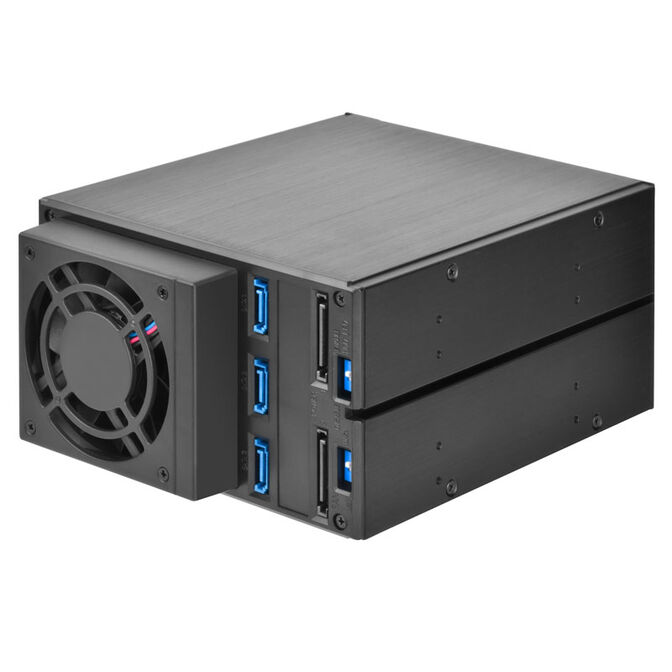 SilverStone SST-FS303-12G Externes 3,5-Zoll-Geh&auml;use, 3-Bay - Schwarz image number 5