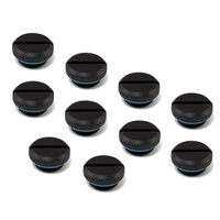 XSPC Verschlussstopfen V2 G1/4 Zoll AG - 10er Pack, schwarz matt