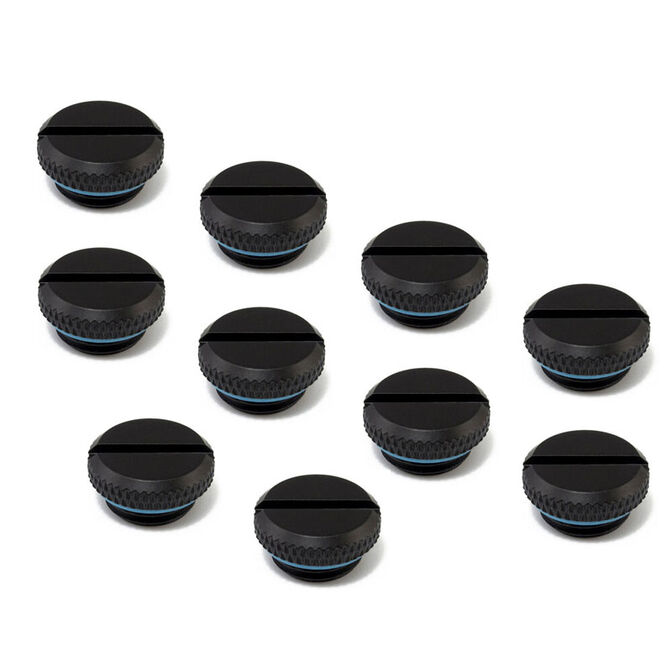 XSPC Verschlussstopfen V2 G1/4 Zoll AG - 10er Pack, schwarz matt image number 0