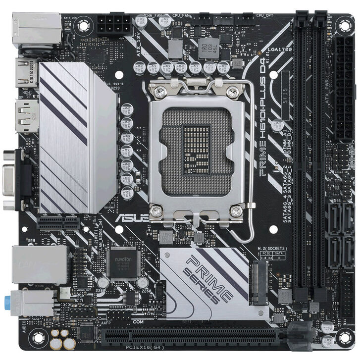 ASUS Prime H610I-Plus D4-CSM, Intel H610 Mainboard, Sockel 1700, DDR4 image number 2