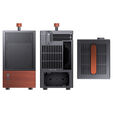Jonsbo T6 PC Geh&auml;use, Mini-Tower, Mini-ITX, Tempered Glass, Holz - schwarz image number null