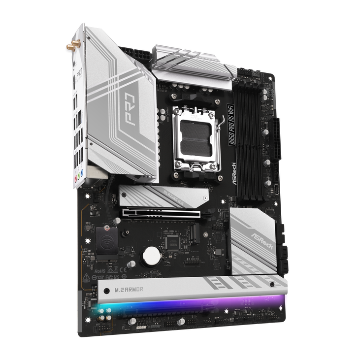 ASROCK B850 Pro RS WiFi motherboard, socket AM5, AMD B850, ATX, DDR5 image number 4