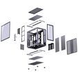 Jonsplus BO400 PC-Geh&auml;use, Midi-Tower, ATX, Tempered Glass &ndash; gunmetal grey image number null