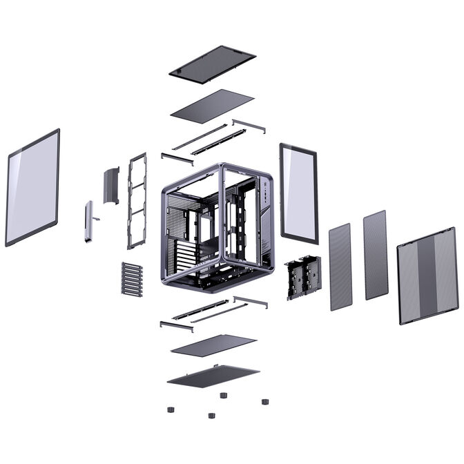Jonsplus BO400 PC-Geh&auml;use, Midi-Tower, ATX, Tempered Glass &ndash; gunmetal grey image number 22