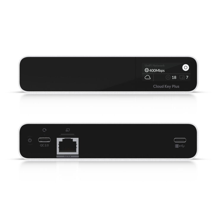 Ubiquiti UniFi CloudKey Gen2+ Controller, OLED-Display, PoE - 1 TB SSD image number 2