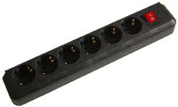 Brennenstuhl Power Strip Eco 6-way - black