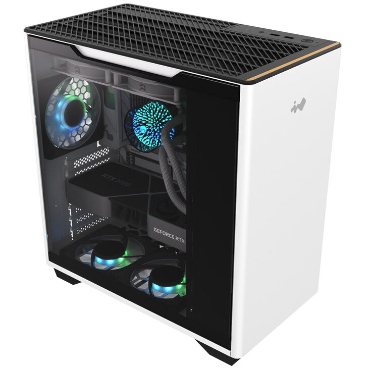 InWin A5 Mid Tower Tempered Glass - White