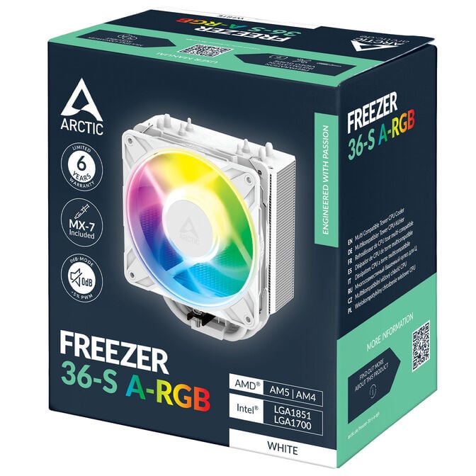 Arctic Freezer 36-S A-RGB CPU-K&uuml;hler - wei&szlig; image number 8