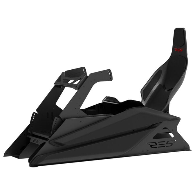 Res-Tech GT Cockpit Simracing Rig - Shiny Black + MOZA Bundle image number 1