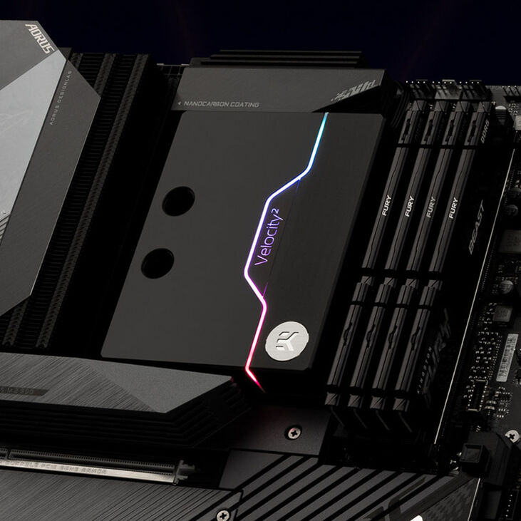 EK Waterblocks EK-Quantum Velocity² D-RGB - AM5, Nickel + Acetal image number 2