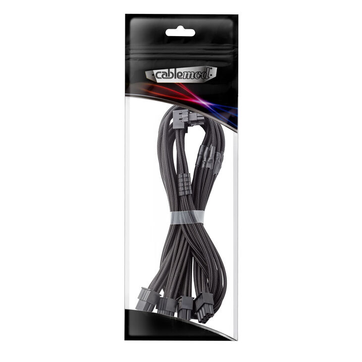 CableMod C-Series Pro Anschlusskabel - Variante B, 90°, 16-Pin zu 4x 8-Pin PCIe, schwarz image number 2