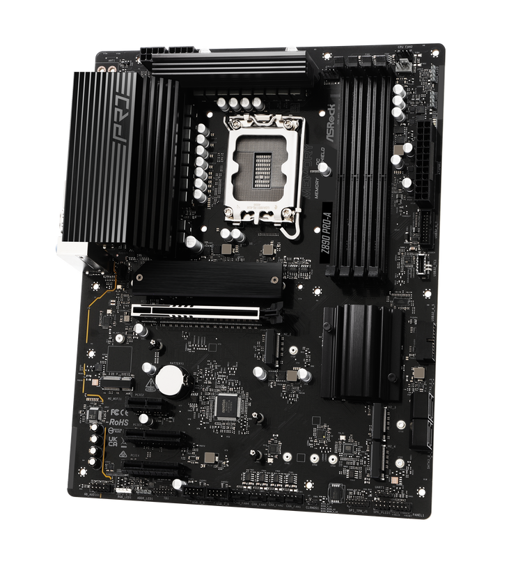 ASRock Z890 PRO-A Mainboard, Sockel LGA 1851, Intel Z890, ATX, DDR5 image number 4