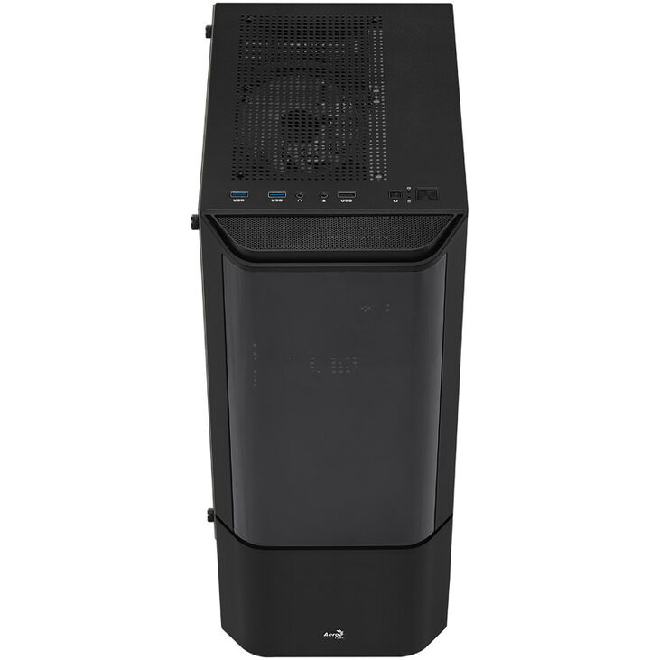 Aerocool Quantum v3 Midi-Tower, RGB, Tempered Glass - schwarz image number 3