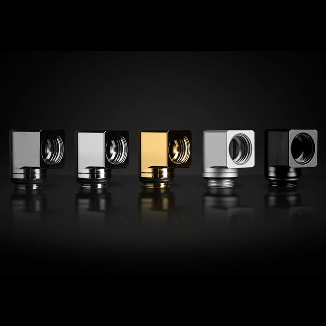 EK Water Blocks EK-Torque Micro Adapter 90 Grad G1/4 Zoll AG auf G1/4 Zoll IG - drehbar, schwarz image number 4