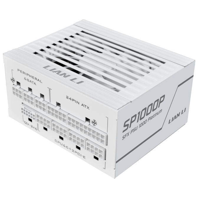 Lian Li SP Series Platinum 80 PLUS Platinum Power Supply, SFX, fully modular, PCIe 5.1, ATX 3.1 - 1,000 Watt, white image number 1